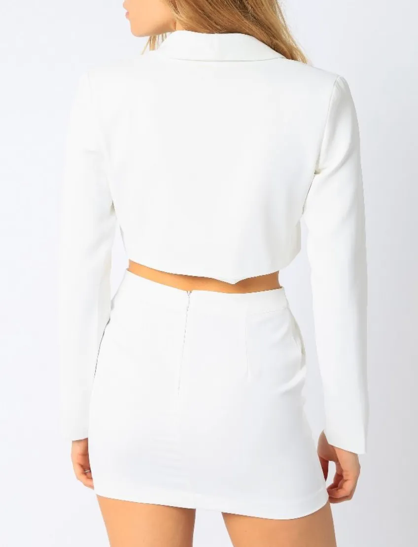 Single Breasted Cropped Blazer