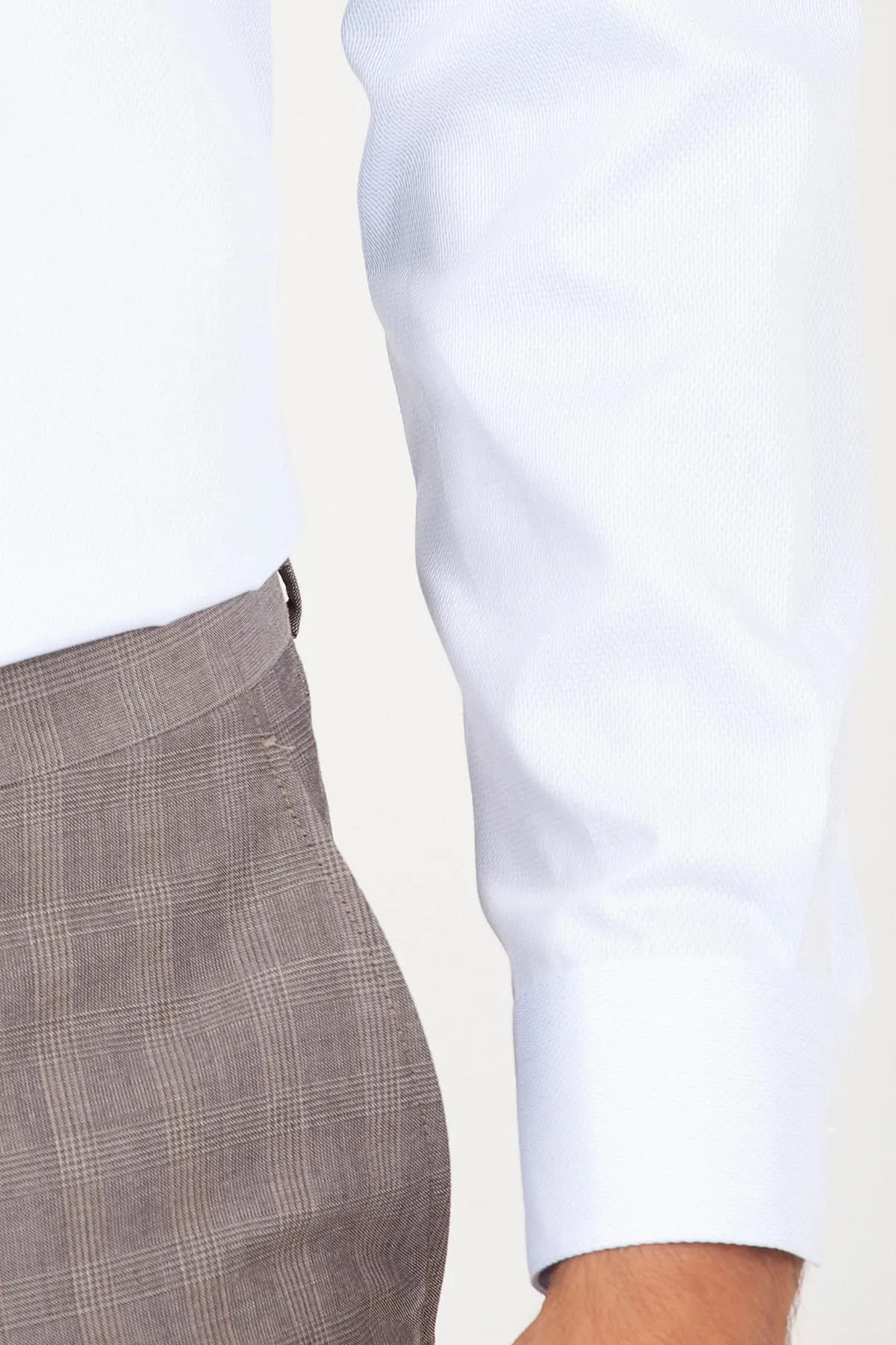 Slim Fit Blue Cotton Dress Shirt