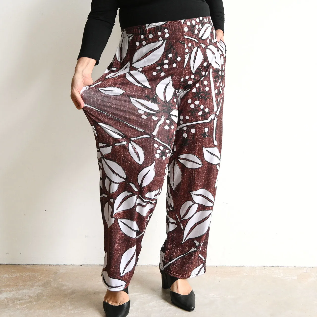 Sundown Stretch Lounge Pants - Island Leaves