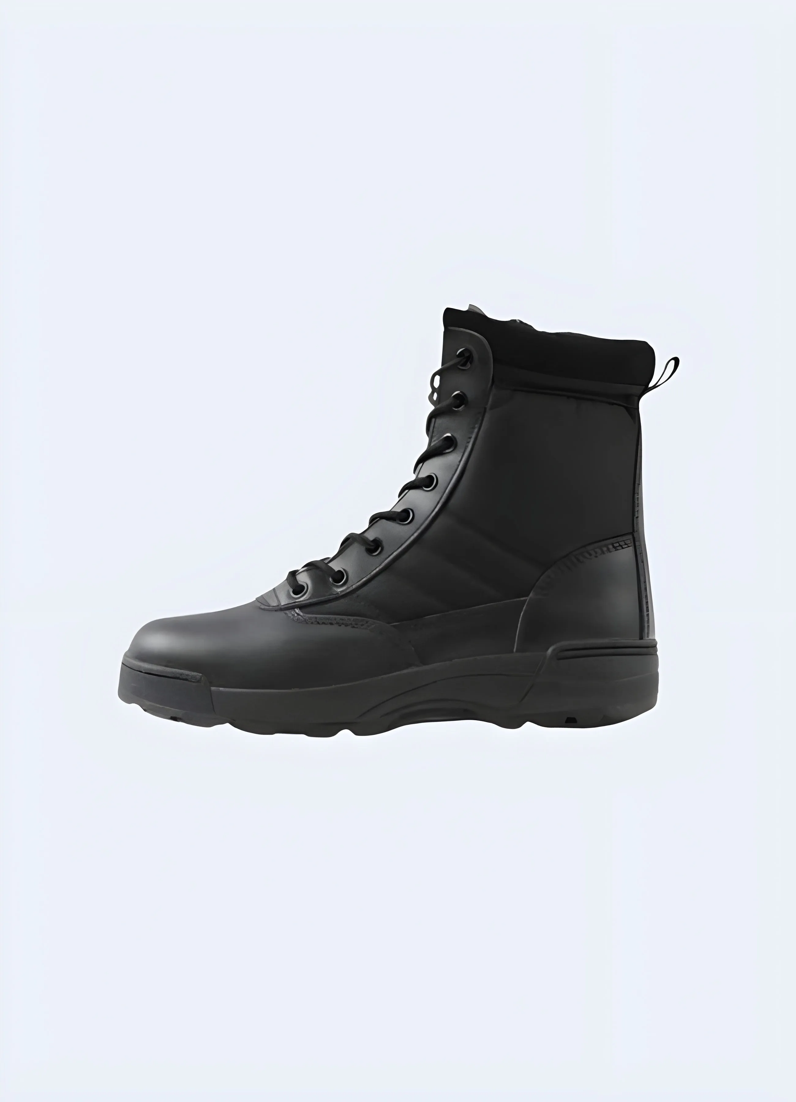 Techwear Black Side-Zip Boots