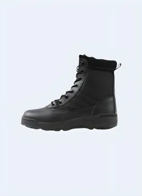 Techwear Black Side-Zip Boots