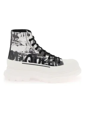 'TREAD SLICK GRAFFITI' ANKLE BOOTS