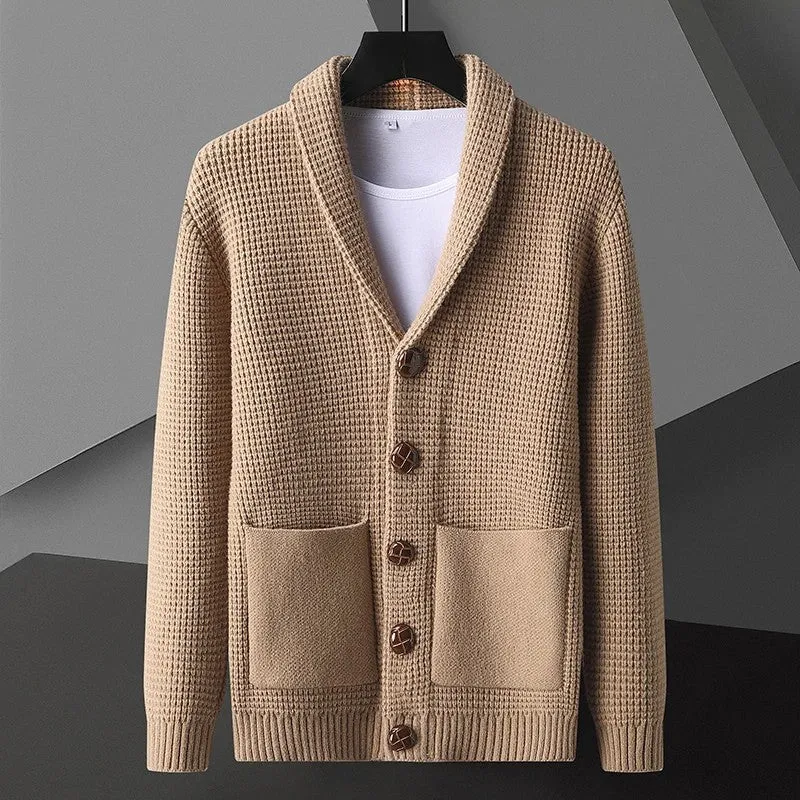 Vera | Premium Cotton Knit Shawl Collar Cardigan