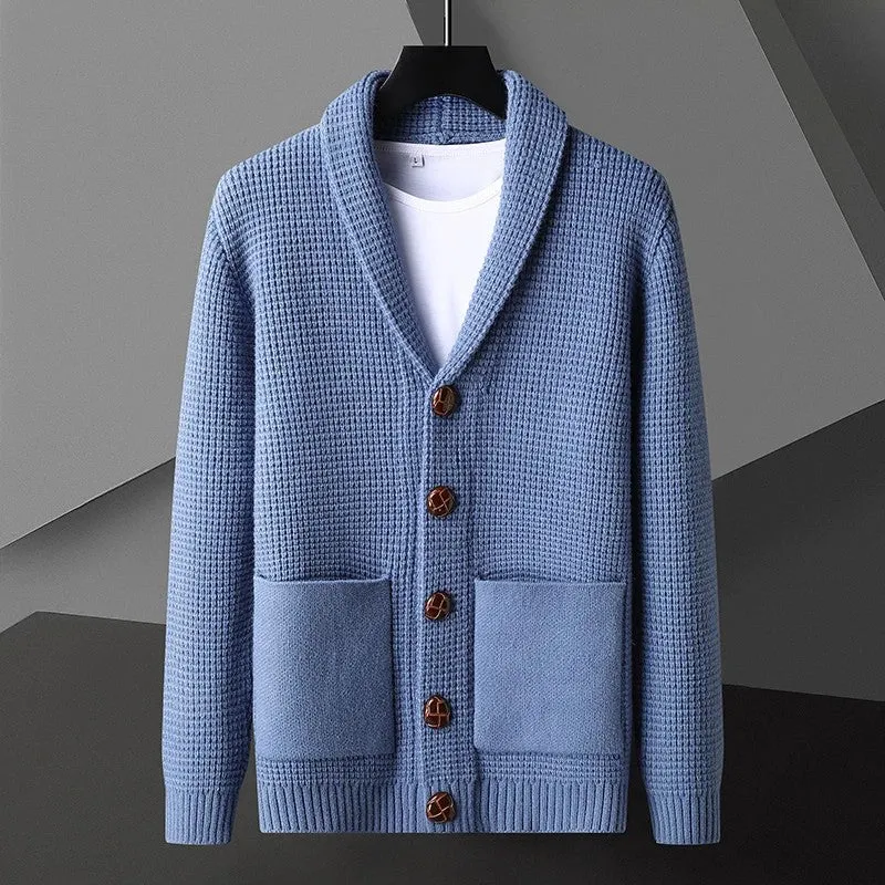 Vera | Premium Cotton Knit Shawl Collar Cardigan