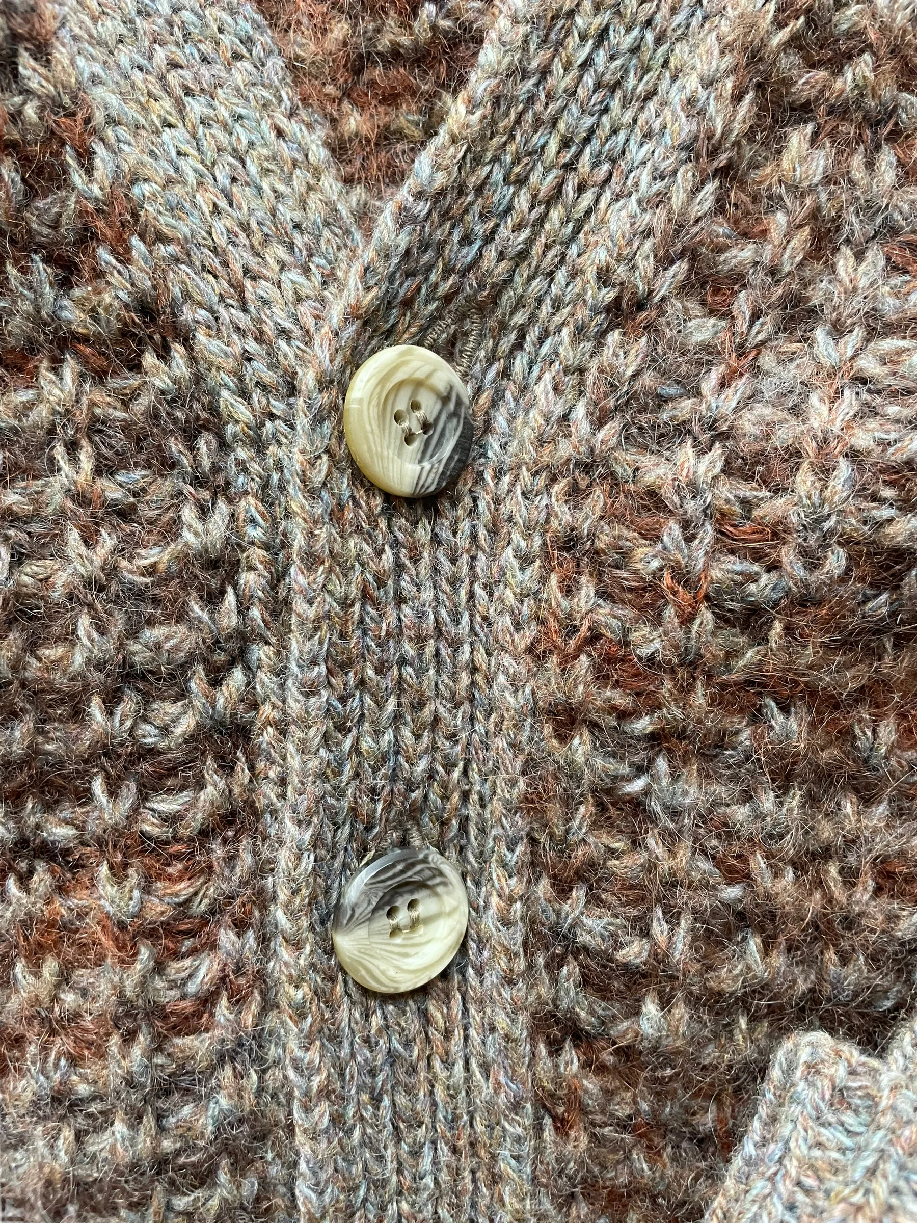 Vintage 1960s Shetland Wool Grandpa Cardigan SZ L-XL |  Barn Owl Vintage | Seattle Vintage Sweaters