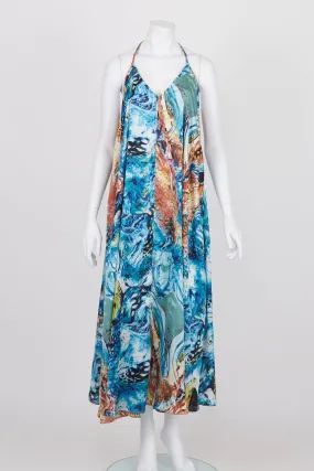 White Closet Patterned Maxi Dress 12