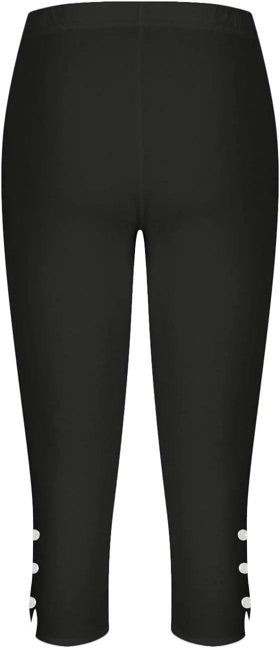Womens Capris for Summer Dressy Cropped High Waist Yoga Pants Casual Stretchy Leggings Workout Compression Pants