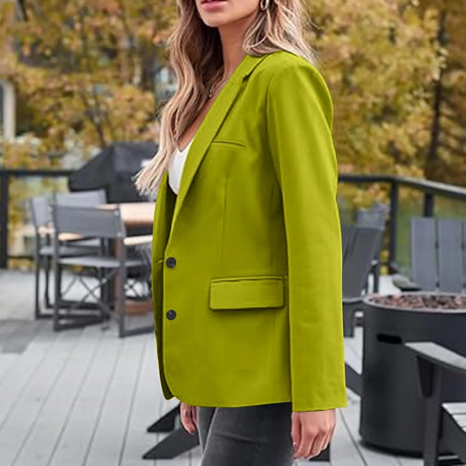 Women's Rolled Up Long Sleeve Blazers Open Front Button Cardigan Jacket Lightweight Casual Loose Fit Suits Jackets