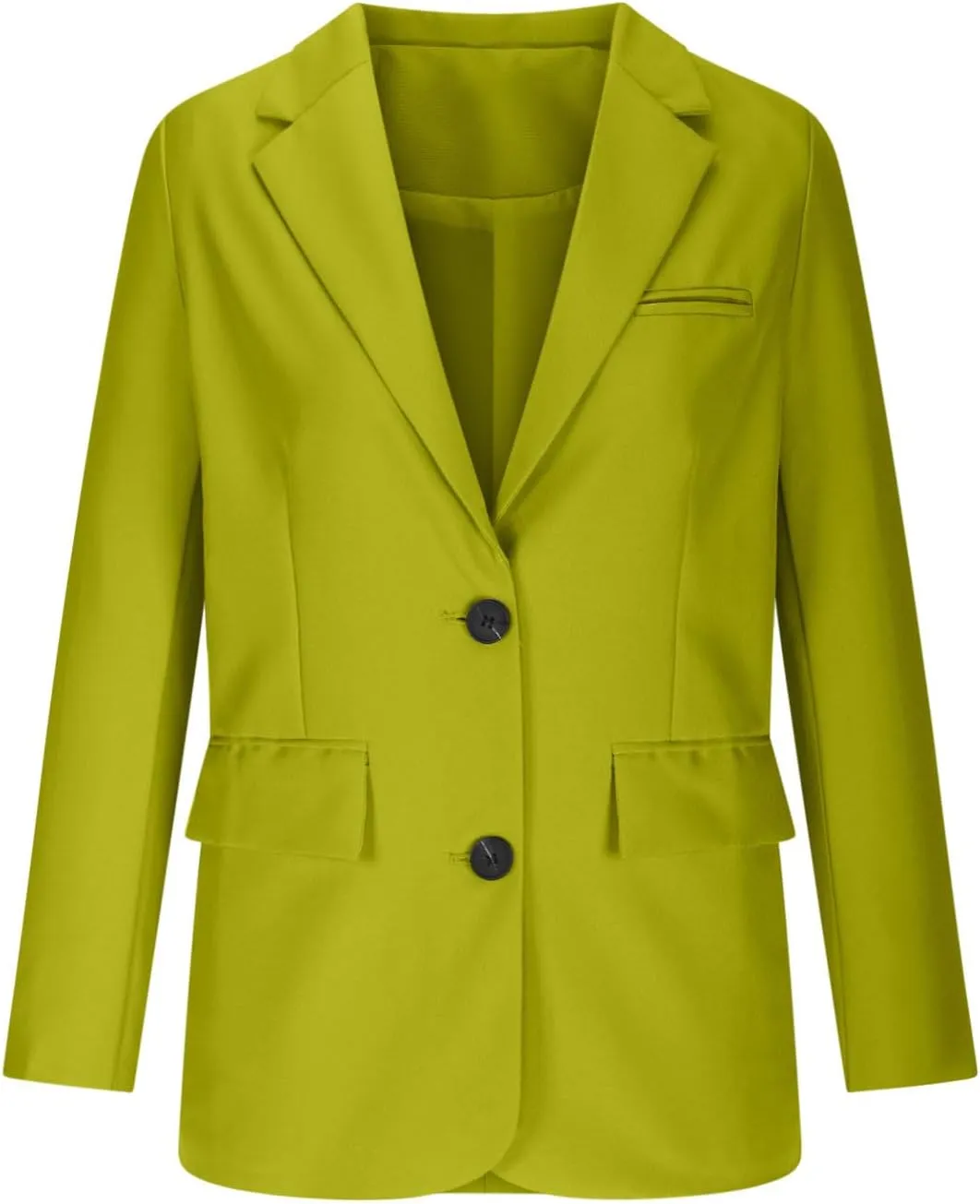 Women's Rolled Up Long Sleeve Blazers Open Front Button Cardigan Jacket Lightweight Casual Loose Fit Suits Jackets